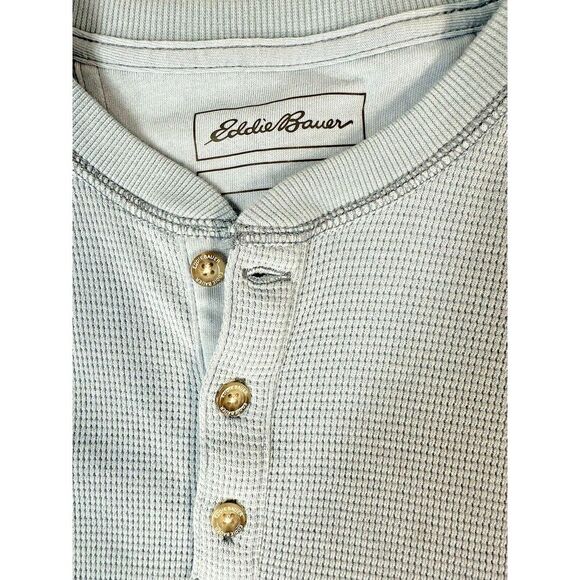 Men's Pj 2Pc. Eddie Bauer Henley M Top Lands end Flannel Pajamas Pants Plaid M/T - Picture 3 of 15